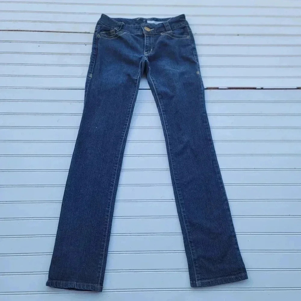 DKNY Women's Size 3R Blue Skinny Dark Wash Cotton Blend Stretch Jeans 28x30
